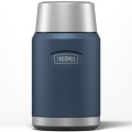 Termos na jedzenie z składaną łyżką i kubkiem, Thermos Icon 710 ml – niebieski