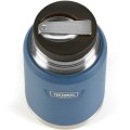 Termos na jedzenie z składaną łyżką i kubkiem, Thermos Icon 710 ml – niebieski