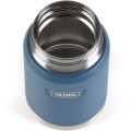 Termos na jedzenie z składaną łyżką i kubkiem, Thermos Icon 710 ml – niebieski