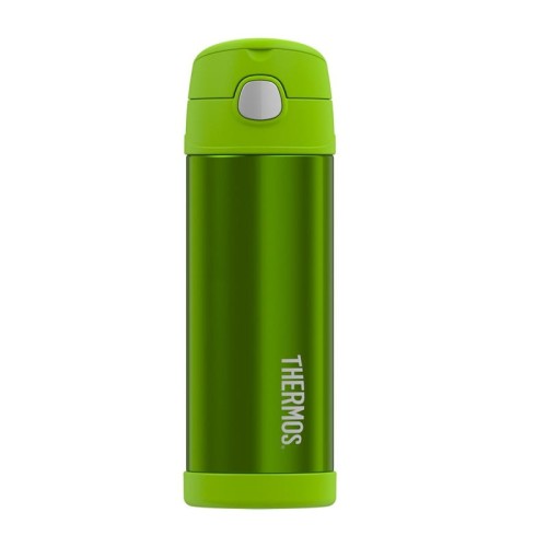 Thermos FUNtainer - termos dziecięcy ze słomką – limonkowy 470 ml