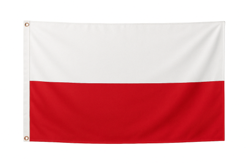 Flaga polska z oczkami montażowymi masztowa duża
