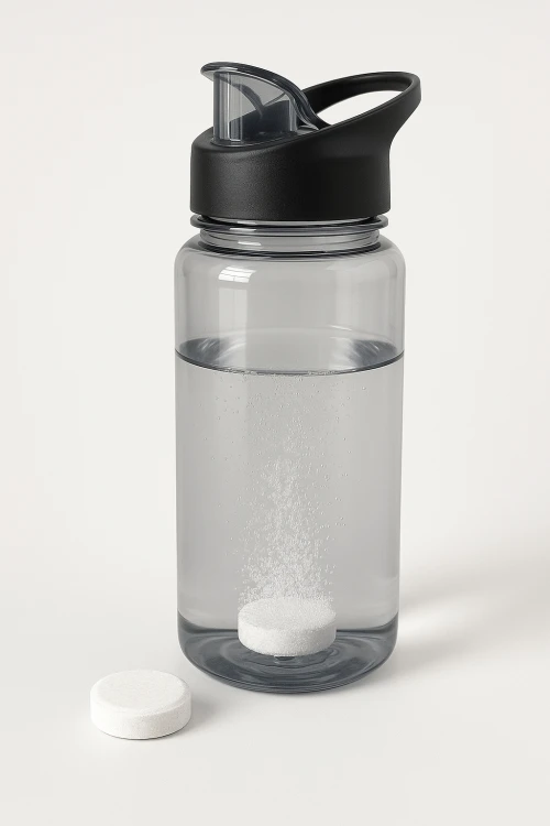 Przykład użycia tabletek do czyszczenia SIGG