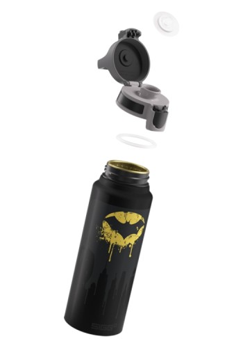 SIGG Butelka dla dzieci 1l Batman Tag - bidon dziecięcy czarny do napojów gazowanych i niegazowanych