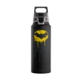 SIGG Butelka dla dzieci 1l Batman Tag - bidon dziecięcy czarny do napojów gazowanych i niegazowanych