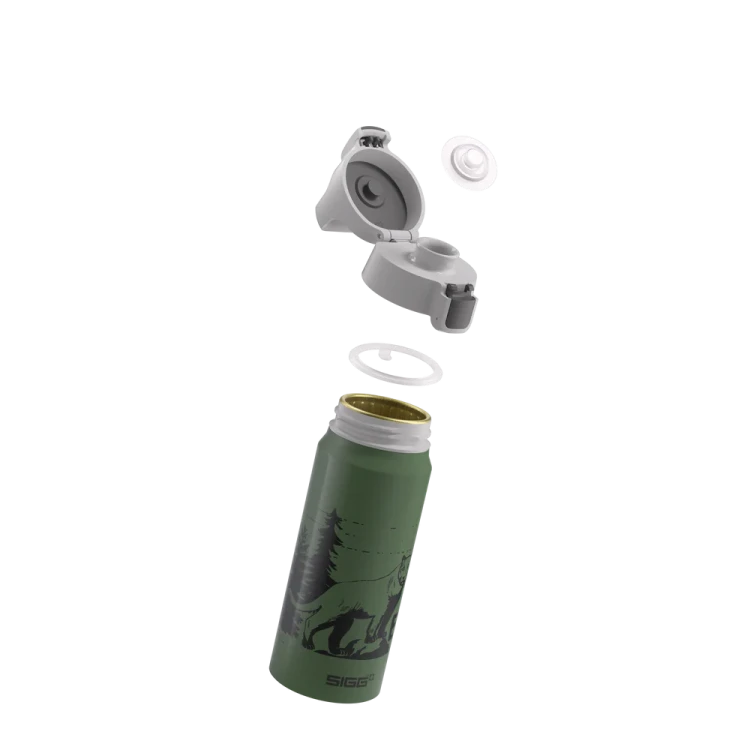 SIGG Butelka na napoje 600 ml Brave Mountainlion - bidon do napojów gazowanych i niegazowanych