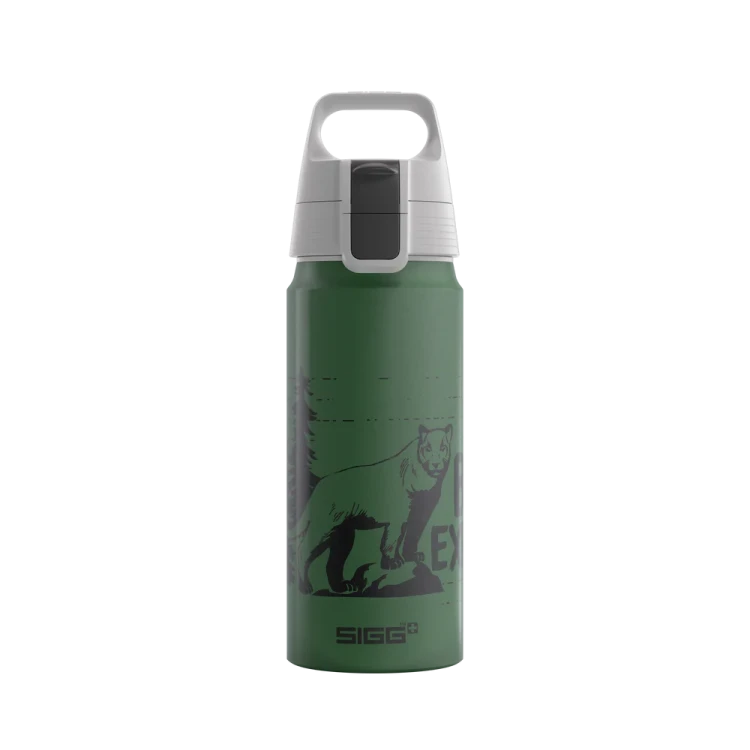 SIGG Butelka na napoje 600 ml Brave Mountainlion - bidon do napojów gazowanych i niegazowanych