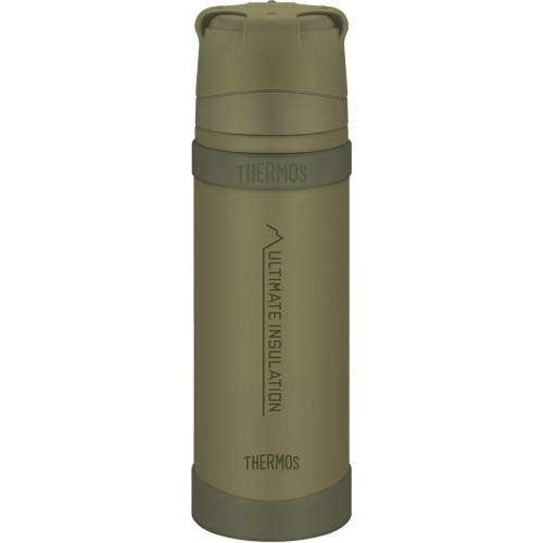 Thermos do warunków ekstremalnych 500 ml z kubkiem - khaki
