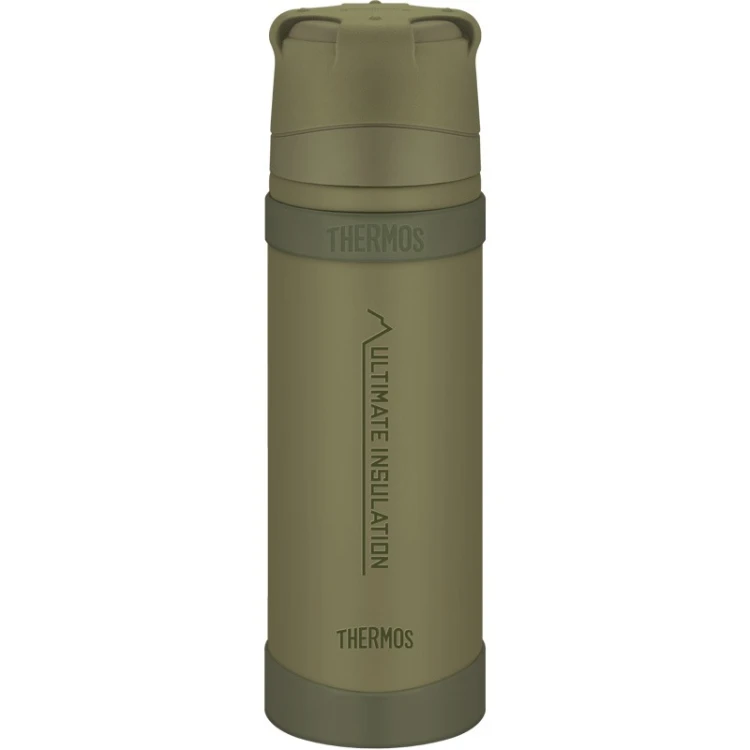 Thermos do warunków ekstremalnych 500 ml z kubkiem - khaki