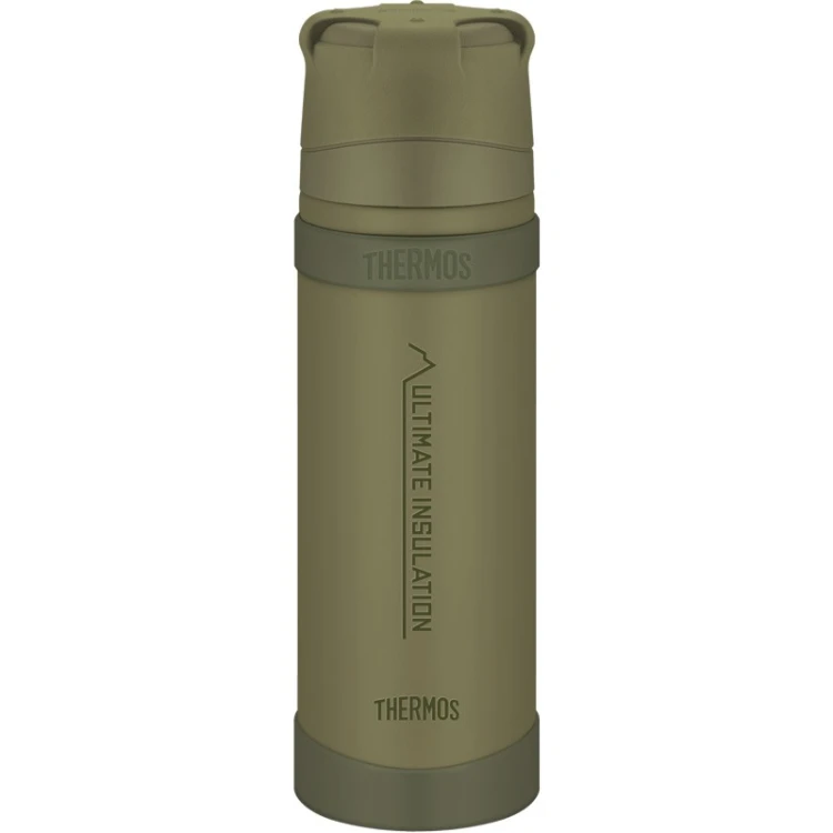 Thermos do warunków ekstremalnych z kubkiem 750 ml - khaki