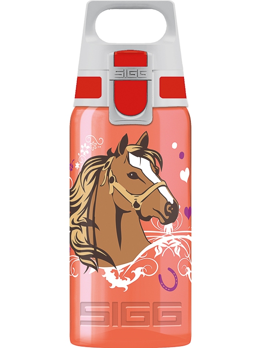 SIGG Butelka dla dzieci 500ml SIGG VIVA ONE Horses - bidon dziecięcy czerwony