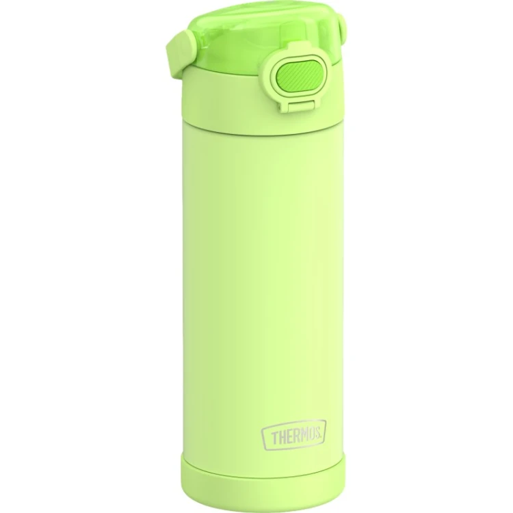 Thermos FUNtainer - termos dziecięcy z nakrętką nawadniającą – limonkowy 470 ml