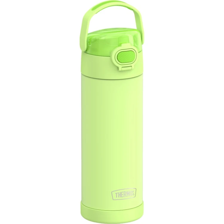 Thermos FUNtainer - termos dziecięcy z nakrętką nawadniającą – limonkowy 470 ml
