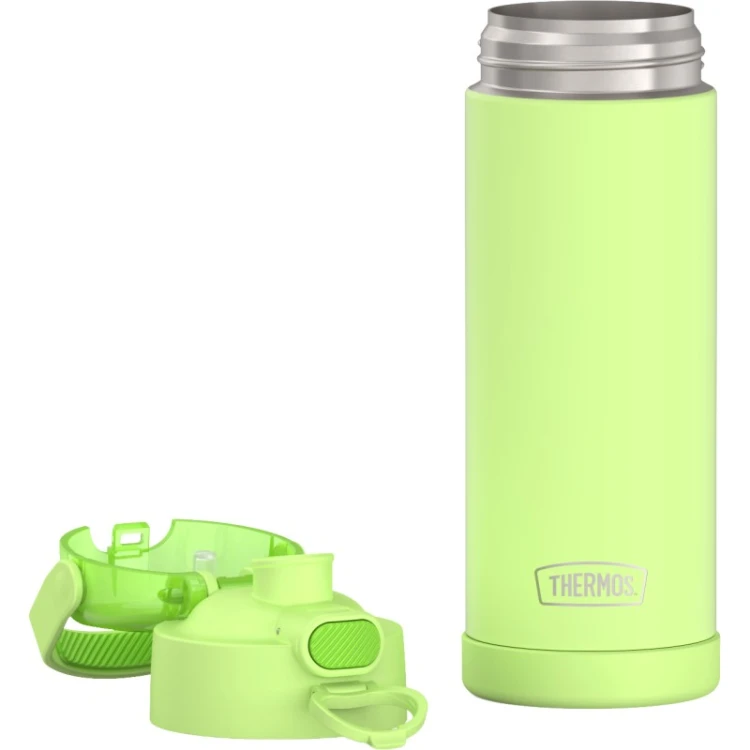 Thermos FUNtainer - termos dziecięcy z nakrętką nawadniającą – limonkowy 470 ml