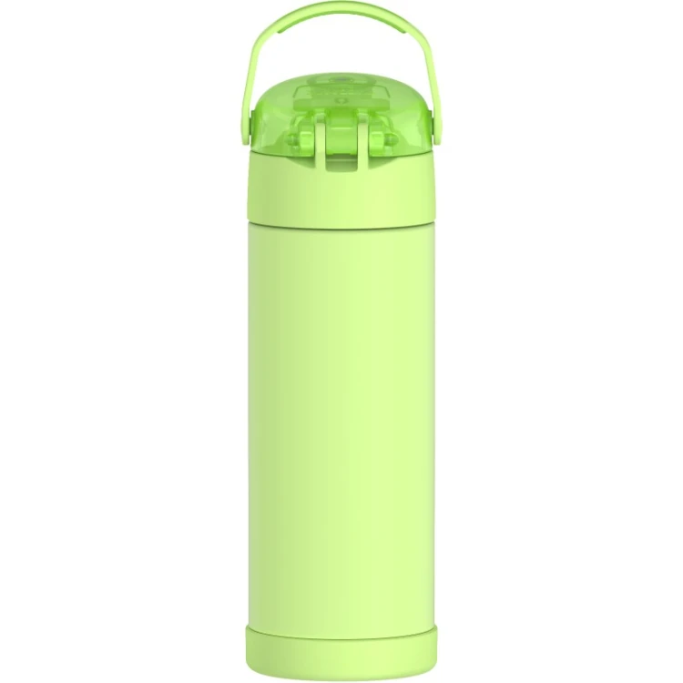 Thermos FUNtainer - termos dziecięcy z nakrętką nawadniającą – limonkowy 470 ml