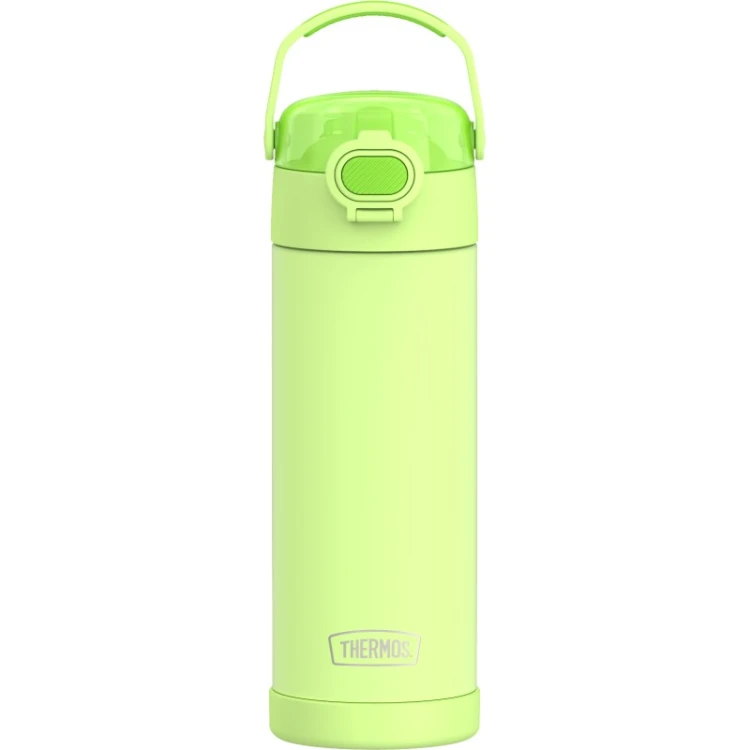 Thermos FUNtainer - termos dziecięcy z nakrętką nawadniającą – limonkowy 470 ml
