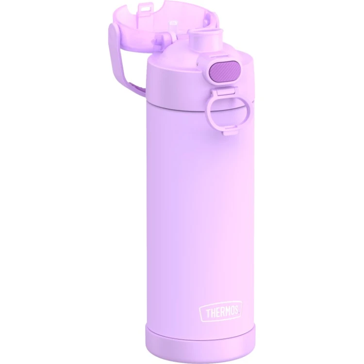 Thermos FUNtainer - termos dziecięcy z nakrętką nawadniającą – jaskrawy fioletowy 470 ml