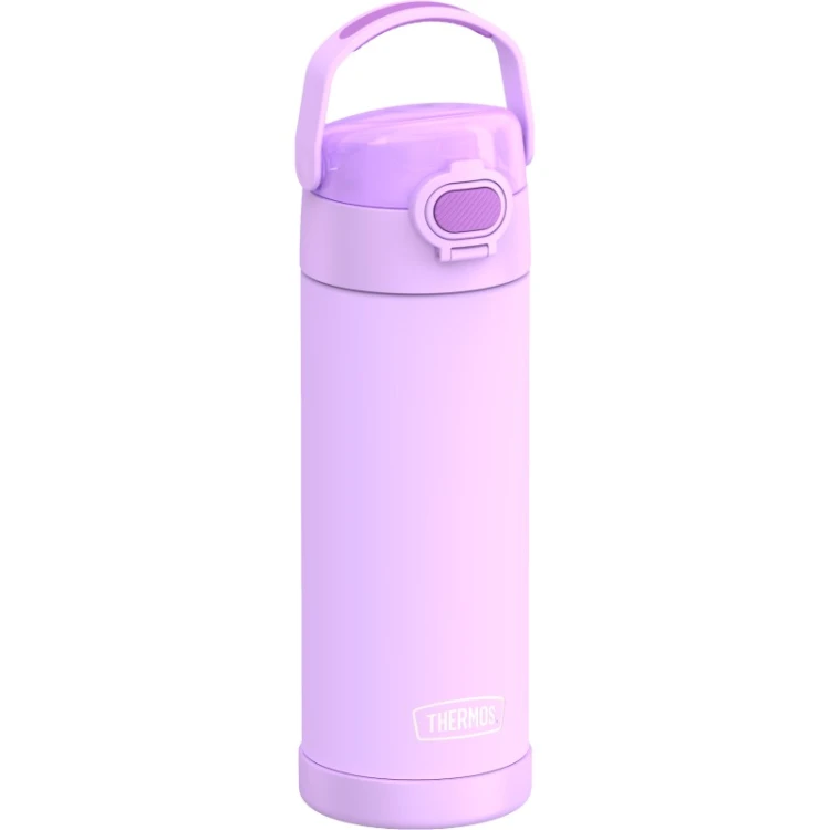 Thermos FUNtainer - termos dziecięcy z nakrętką nawadniającą – jaskrawy fioletowy 470 ml