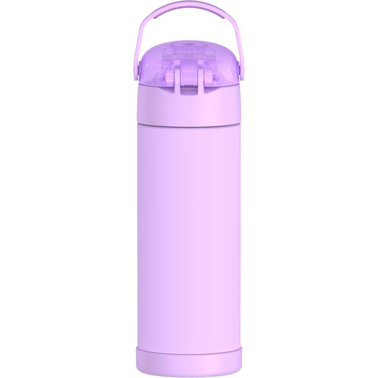 Thermos FUNtainer - termos dziecięcy z nakrętką nawadniającą – jaskrawy fioletowy 470 ml