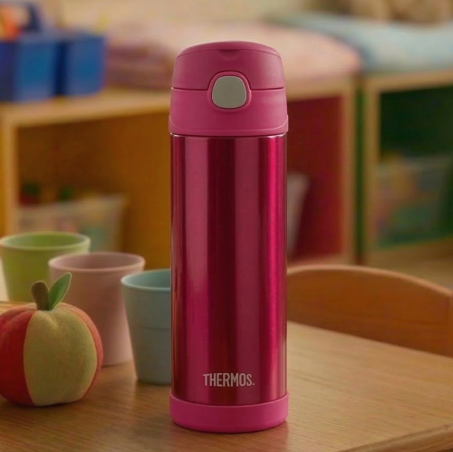 Thermos - termos napojowy funtainer 470 ml dziecięcy różowy - przykład użycia 120026