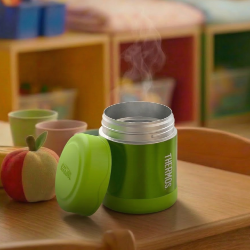 Thermos - termos dziecięcy na jedzenie – limonkowy 290 ml - 123017 - przykład użycia
