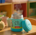 Thermos - termos dziecięcy na jedzenie – różowy z syrenką 290 ml - przykład użycia 12301C