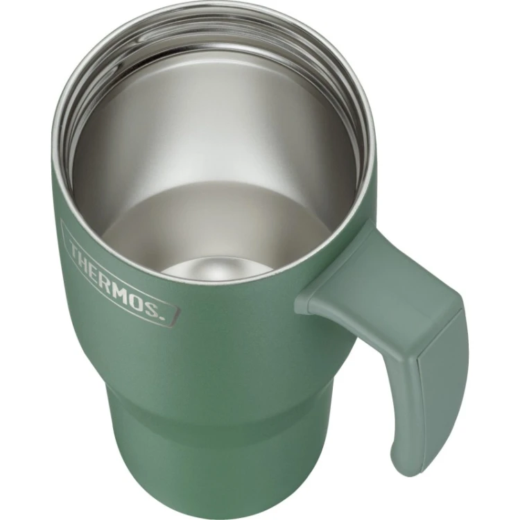 Termokubek Thermos Refreshing z uchwytem i słomką - matowo zielony