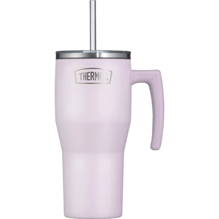 Termokubek Thermos ze słomką i uchwytem - lawendowy 850 ml matowy.jpg