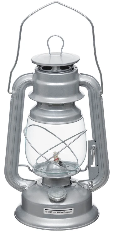 Lampa naftowa MFH ocynkowana z uchwytem i szklanym kloszem