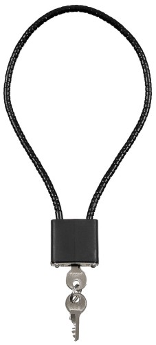 Zamknięcie linkowe do broni, bagażu, kasku motocyklowego, dł. 36 cm kłódka