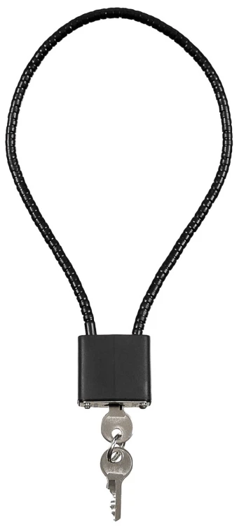 Zamknięcie linkowe do broni, bagażu, kasku motocyklowego, dł. 36 cm kłódka