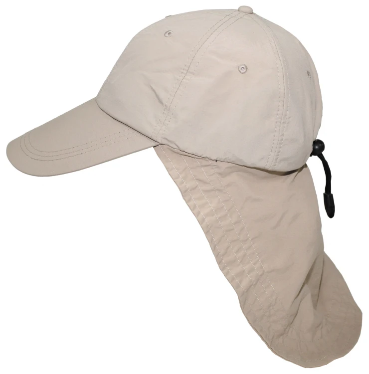 Czapka SAHARA z daszkiem i nakarczkiem Fox Outdoor - Khaki