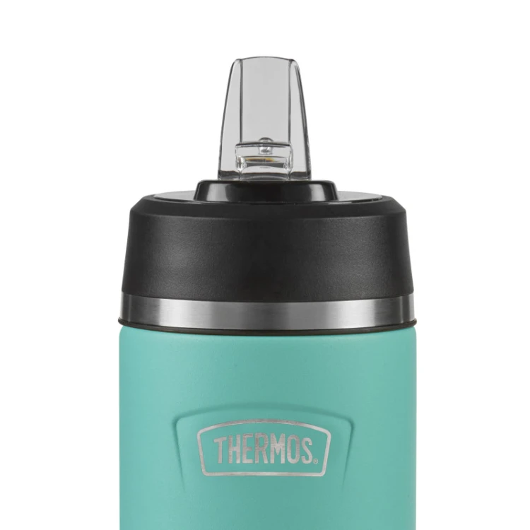 Thermos - termos dziecięcy z rozkładaną słomką - turkusowy 530 ml