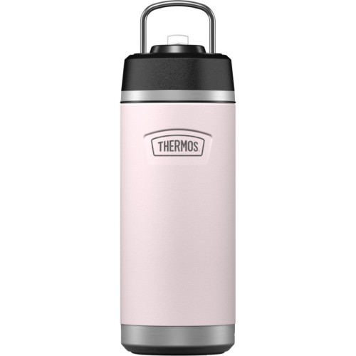 Thermos - termos dziecięcy z rozkładaną słomką, 530 ml - pastelowy różowy