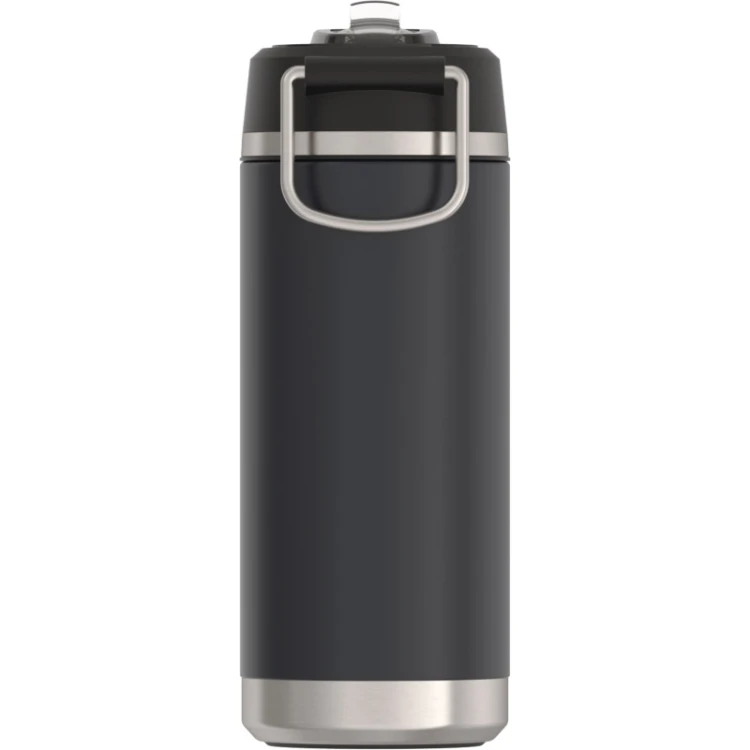 Thermos - termos dziecięcy z rozkładaną słomką, 530 ml - granit