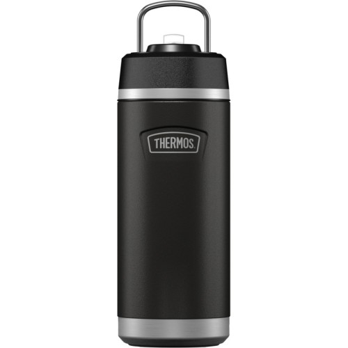 Thermos - termos dziecięcy z rozkładaną słomką, 530 ml - granit
