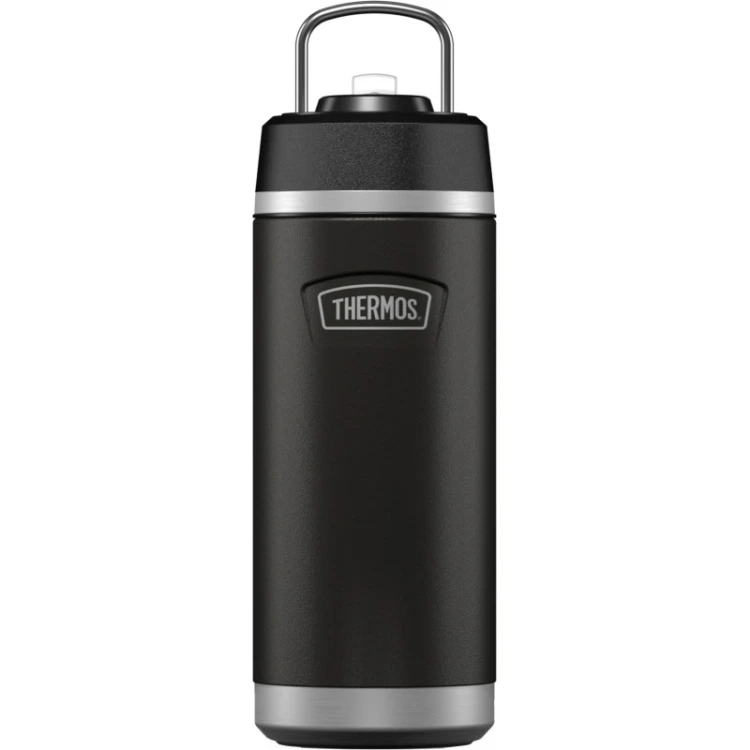 Thermos - termos dziecięcy z rozkładaną słomką, 530 ml - granit