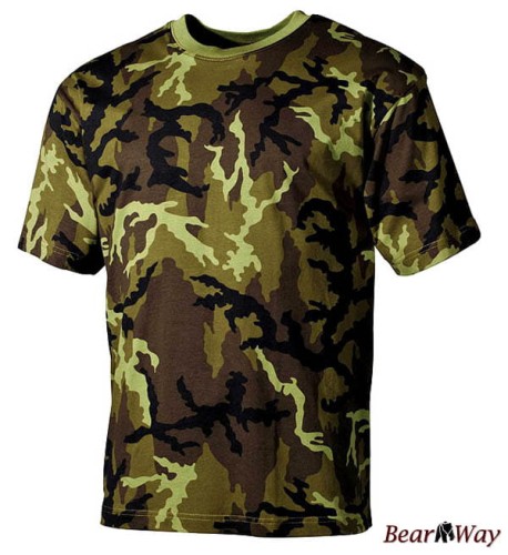 Koszulka militarna w kamuflażu CZ M95 TARN, rozmiar S, bawełna 100%, 160 g/m2