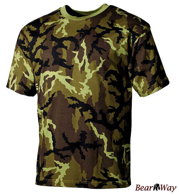 Koszulka militarna w kamuflażu CZ M95 TARN, rozmiar S, bawełna 100%, 160 g/m2