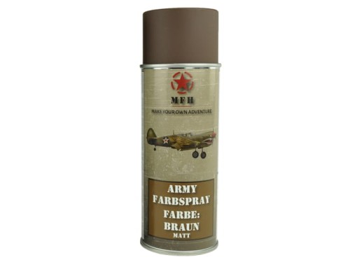 Farba matowa do kamuflażu sprzętu militarnego - brązowa - 400 ml