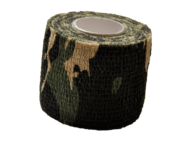 Taśma maskująca do wyposażenia, broni, lornetek - woodland 4,5 m x 5 cm