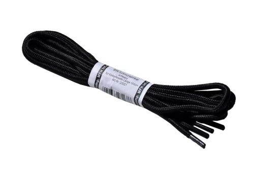 Sznurowadła BW - armia niemiecka, mocne turystyczne, 160 cm, czarne