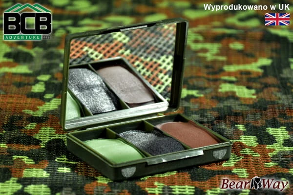  BCB farba maskująca Chameleon 3 kolory woodland (wyprodukowana w UK) - norma NATO